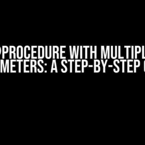 JPA @Procedure with Multiple Out Parameters: A Step-by-Step Guide