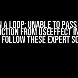 Stuck in a Loop: Unable to Pass Prop to API Function from useEffect in React Next.js? Follow These Expert Solutions!